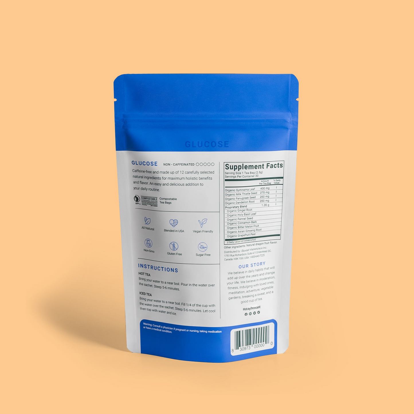 BOXAST Glucose Functional Tea